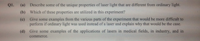 how laser is different from ordinary light