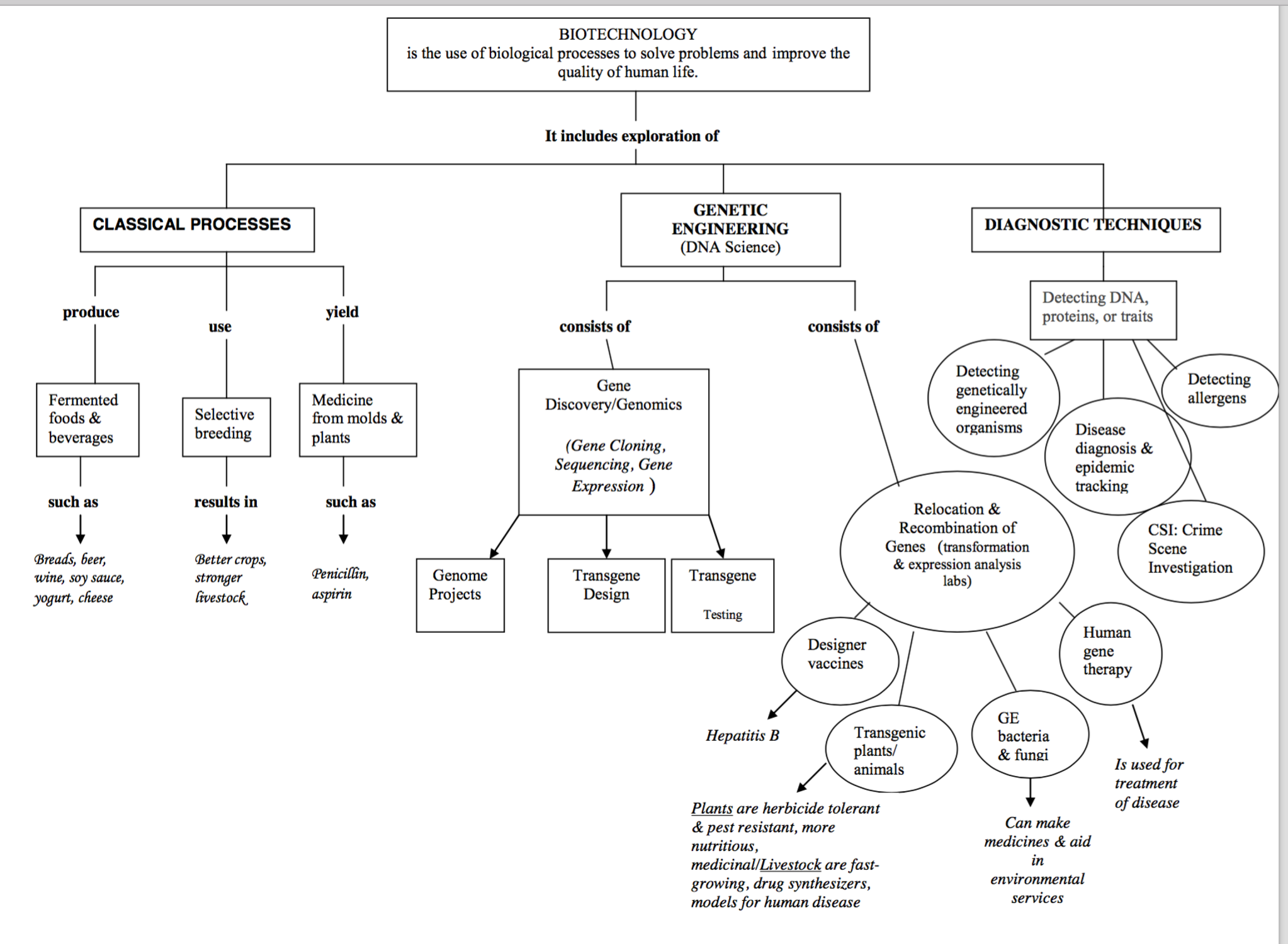 Concept Map Of Genetic Engineering - United States Map