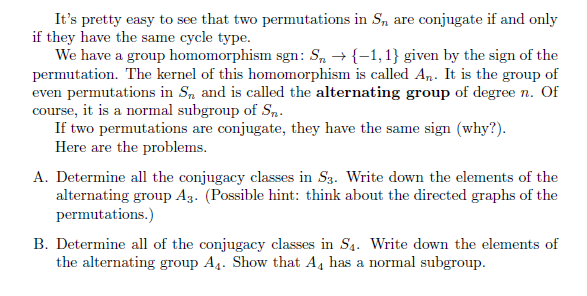 This is a problem about permutation groups. First, | Chegg.com