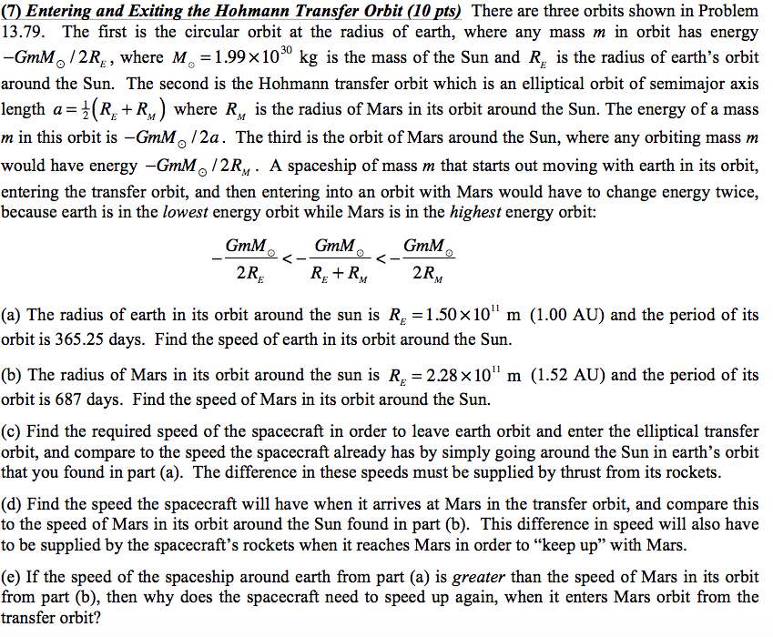 Solved There are three orbits shown in Problem 13.79. The | Chegg.com