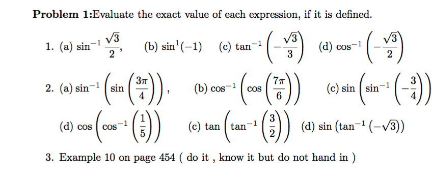 Solved Evaluate the exact value of each expression, if it is | Chegg.com