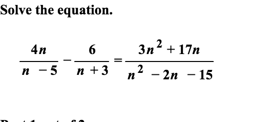 2 3 n 6 )= 5n 43