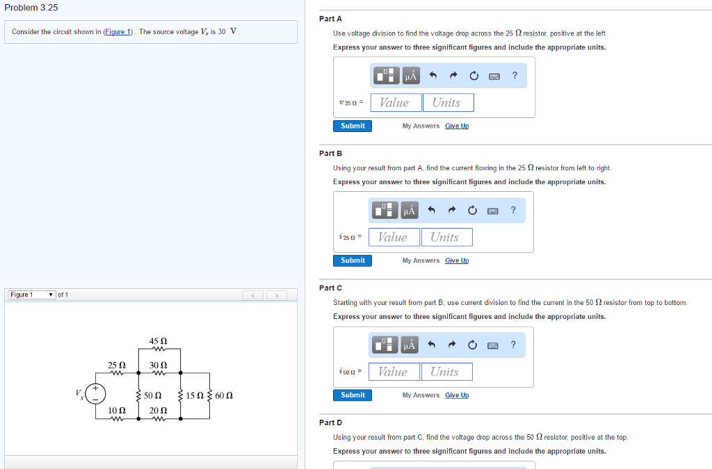 Solved Problem 3.25 consider the circuit shown in (Figure 1) | Chegg.com