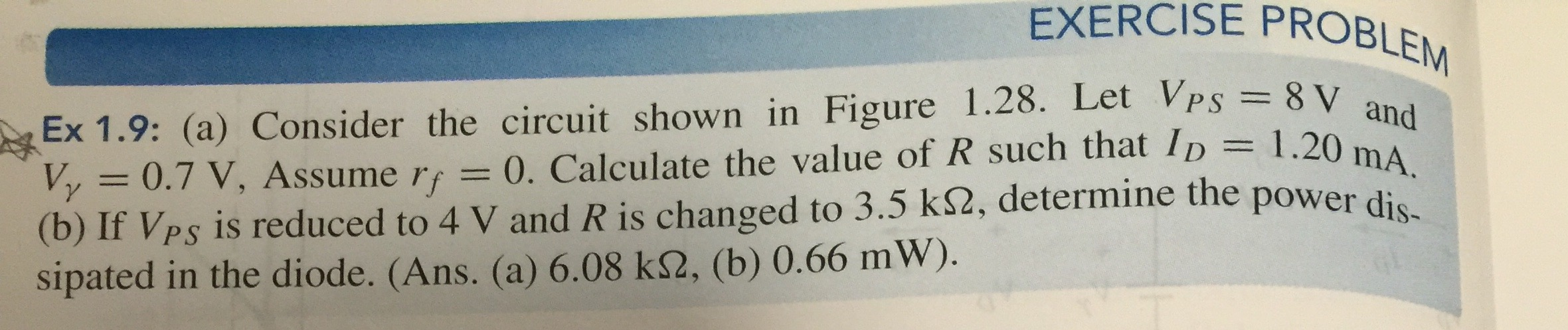 Solved Consider the circuit shown in Figure 1.28. Let V_PS = | Chegg.com