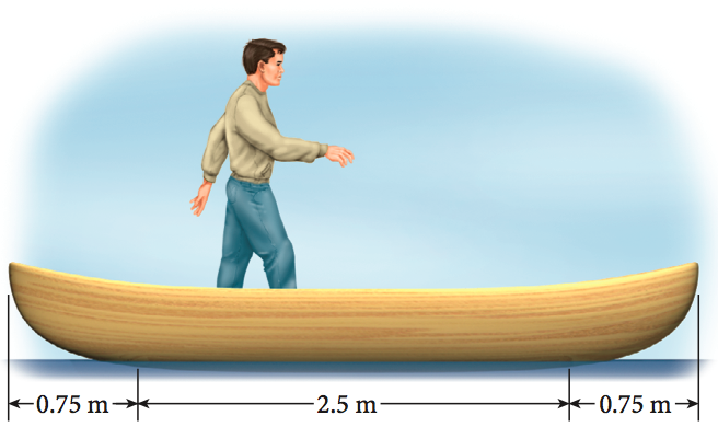 Solved A man with a mass of 62.3 kg stands up in a 113-kg | Chegg.com