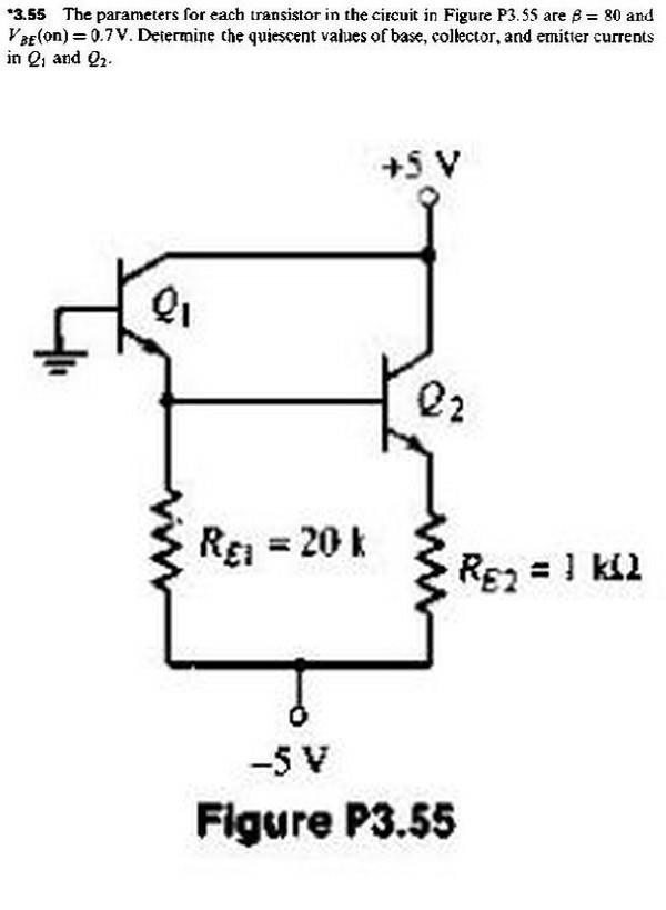 Solved The parameters for each transistor in the circuit in