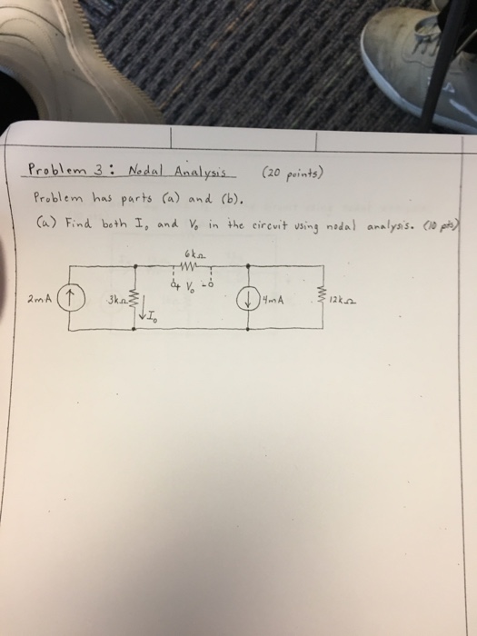 Solved Nodal Analysis Problem Has Parts (a) And (b). Find | Chegg.com