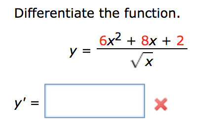 Solved Differentiate the function. | Chegg.com