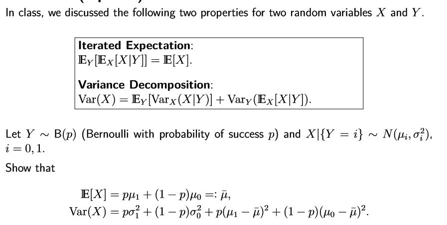 Solved In Class, We Discussed The Following Two Properties | Chegg.com