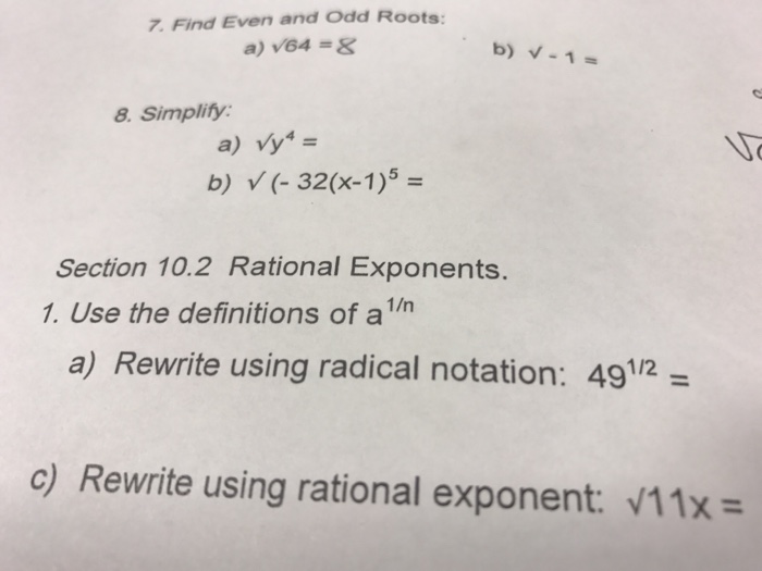 solved-find-even-and-odd-roots-a-squareroot-64-8-b-chegg