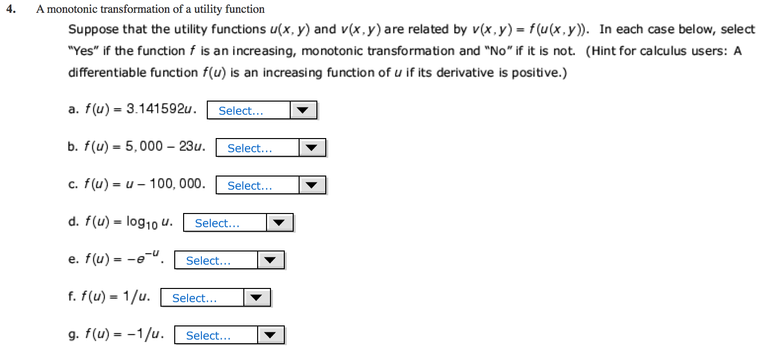 solved-a-monotonic-transformation-of-a-utility-function-chegg