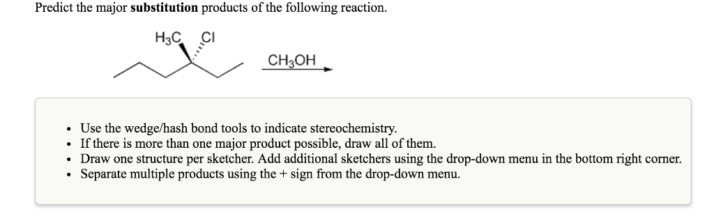 Solved Question 16 Predict The Major Substitution Products Or Cheggcom