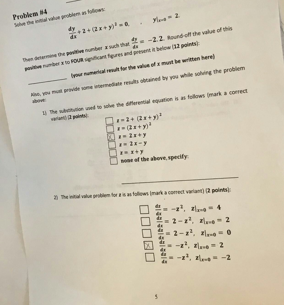 Solved Problem #4 Solve the initial value problem as | Chegg.com