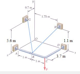 Solved Two Cables BG And BH Are Attached To The Frame ACD As | Chegg.com