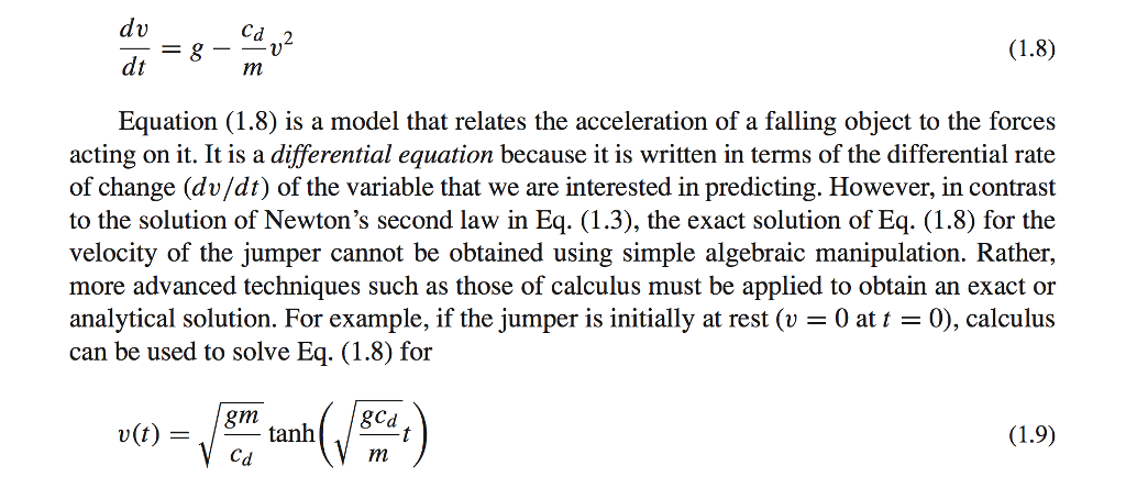 Solved 1.1 Use calculus to verify that Eq· (1.9) is a | Chegg.com