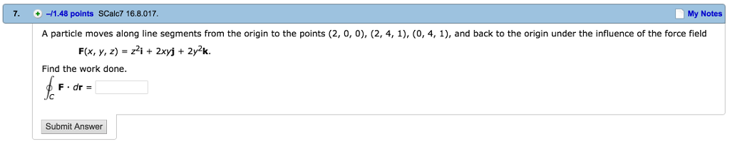 Solved A particle moves along line segments from the origin | Chegg.com