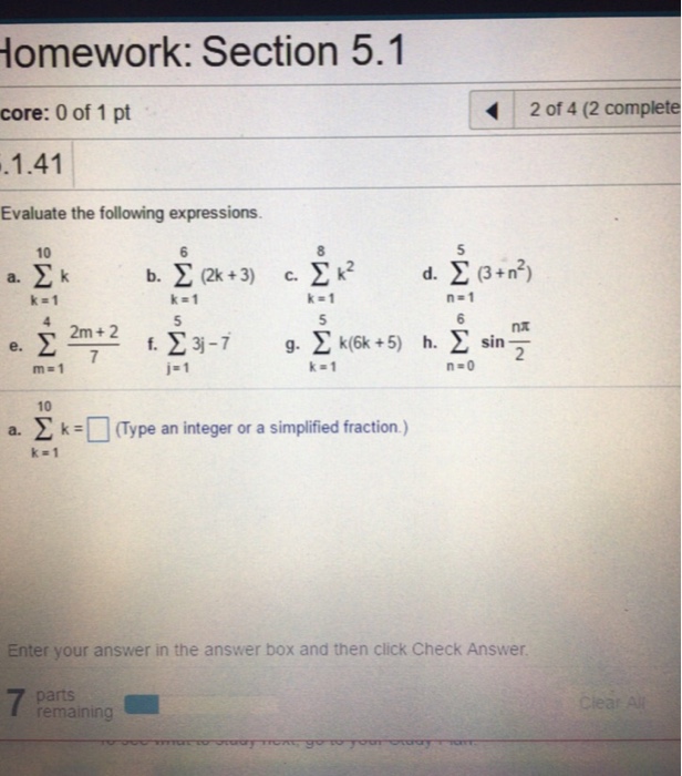 solved-evaluate-the-following-expressions-sigma-10-k-1-k-chegg