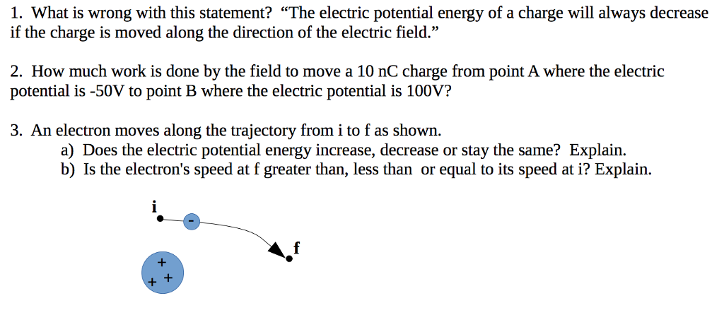 Solved What is wrong with this statement? 