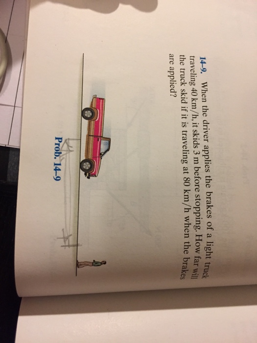 Solved When the driver applies the brakes of a light truck