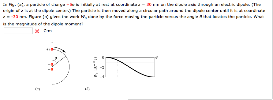 Solved In Fig. (a), a particle of charge +5e is initially at | Chegg.com