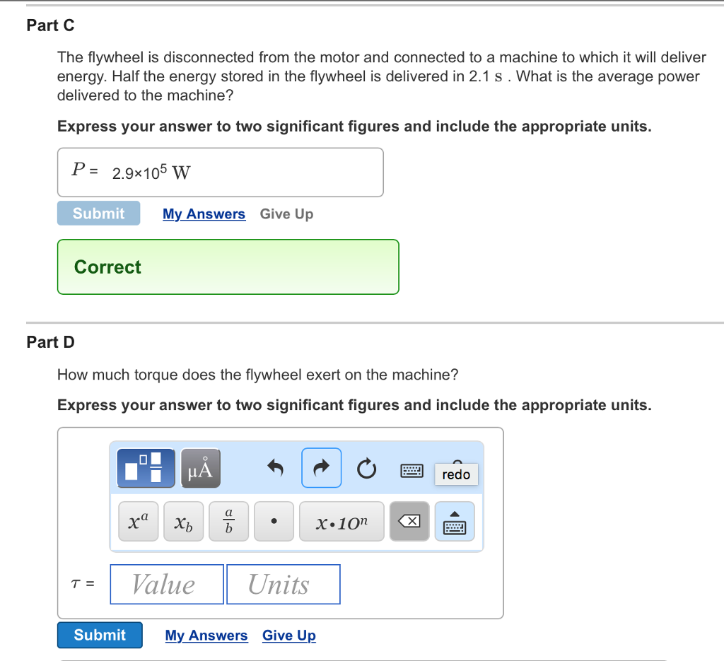 Solved Flywheels are large, massive wheels used to store