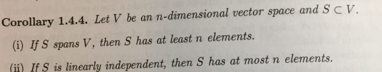 Solved Let V be an n-dimensional vector space and S Subset | Chegg.com