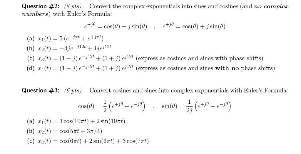 Solved 2) and 3) Please solve them complete, correct and | Chegg.com