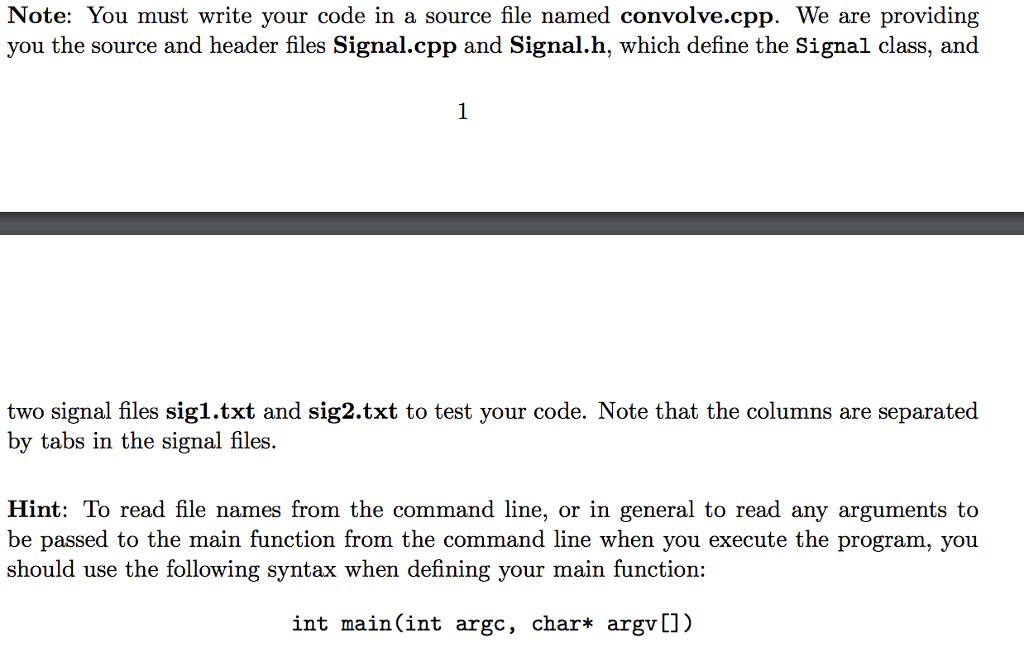 Solved Q1) Write a C++ program that reads two input file | Chegg.com