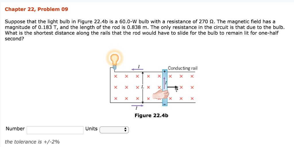 Solved Chapter 22, Problem 09 Suppose That The Light Bulb In | Chegg.com