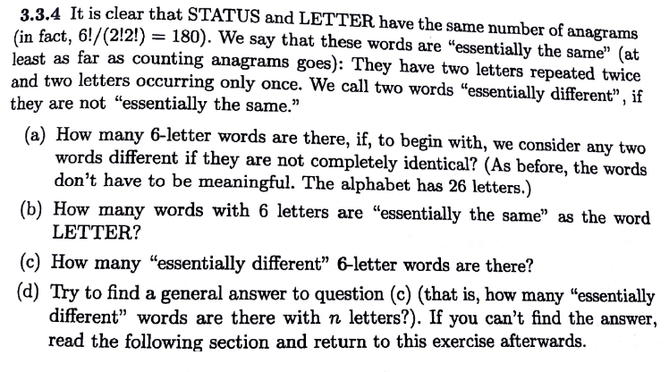 Solved 3.3.4 It is clear that STATUS and LETTER have the Chegg