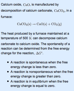 heating calcium carbonate