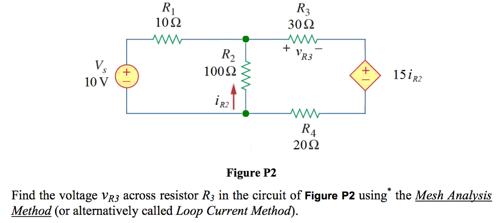 Solved Find the voltage V_R3 across resistor R_3 in the | Chegg.com