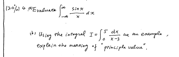 solved-evaluate-integral-infinity-infinity-sin-x-x-dx-b-chegg