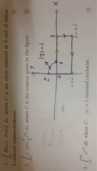 Solved Integral C Re z Im z Dz Where C Is The Circle Chegg