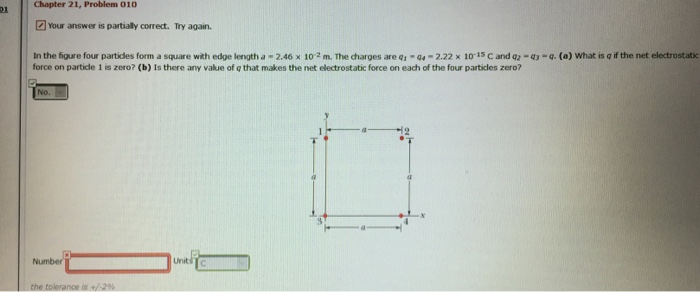 solved-in-the-figure-four-particles-form-a-square-with-edge-chegg