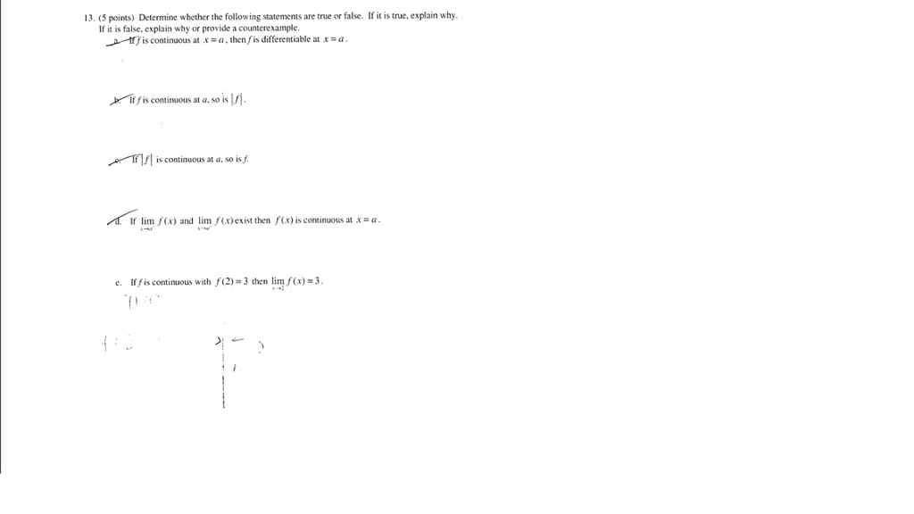 Solved Determine whether the following statements are true | Chegg.com
