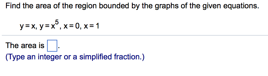 Solved Find The Area Of The Region Bounded By The Graphs Of