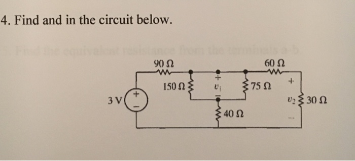 Solved Find and in the circuit below. | Chegg.com