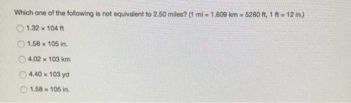 Solved Which one of the following is not equivalent to 2.50 | Chegg.com