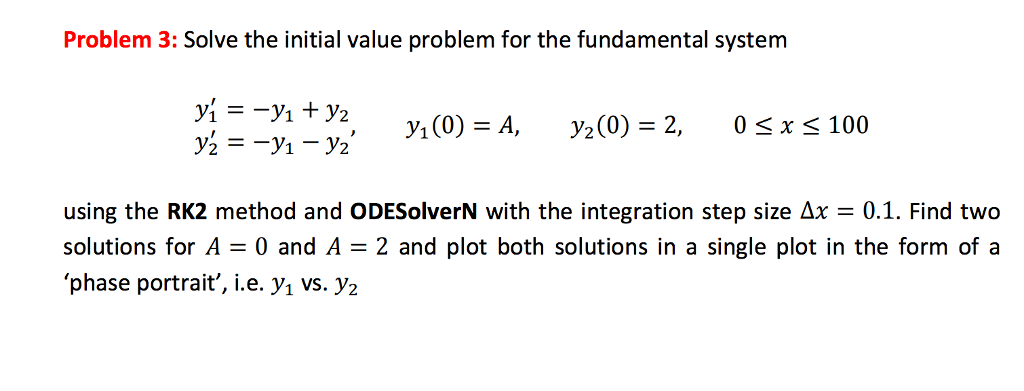 Initial Data Problem Solve the initial value problem for the fundamental | Chegg.com