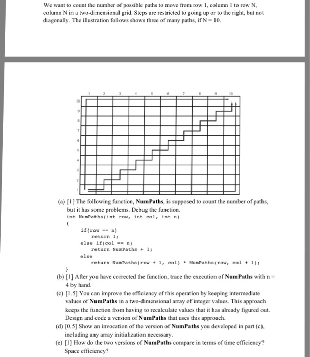 Solved We Want To Count The Number Of Possible Paths To Move | Chegg.com