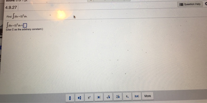 Solved Find Integral 6x 5 2 Dx Integral 6x 5 2 Dx Chegg
