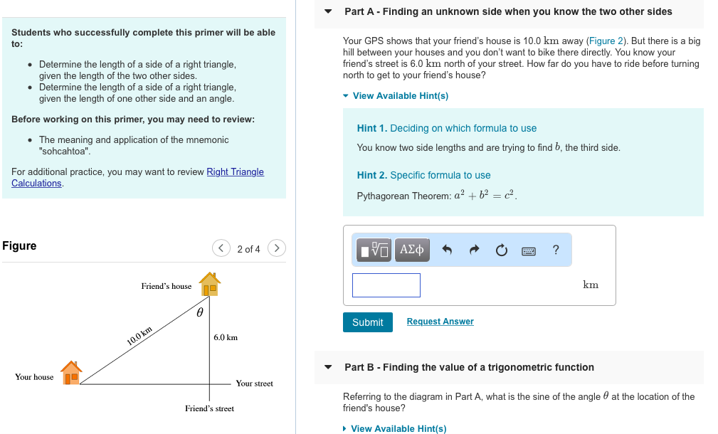 Solved Your GPS shows that your friend’s house is 10.0 km