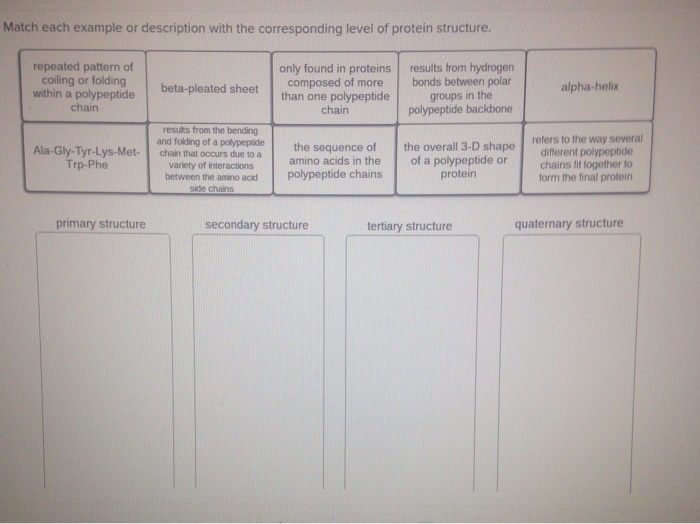 Solved Match Each Example Or Description With The | Chegg.com