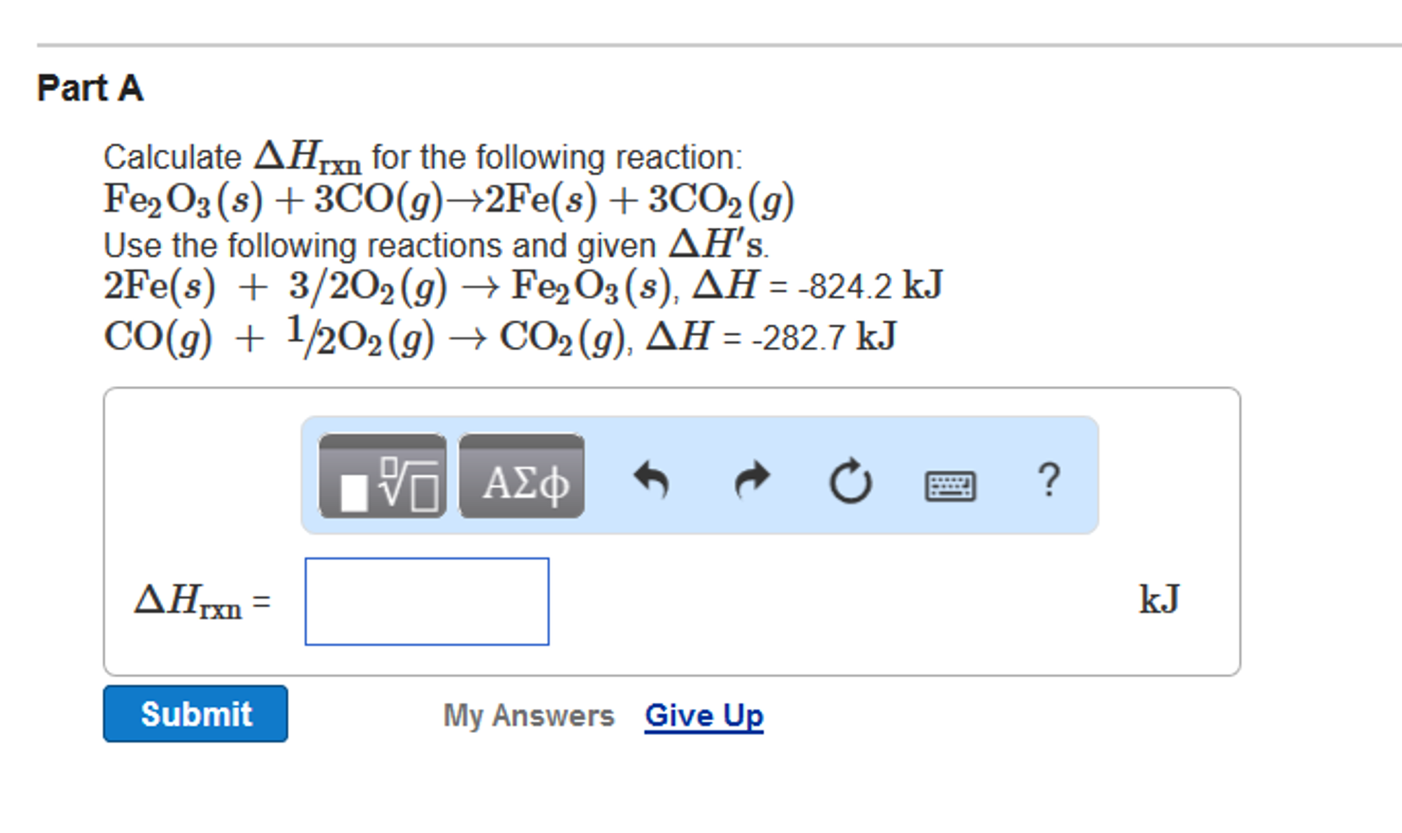 solved-calculate-delta-h-rxn-for-the-following-reaction-chegg