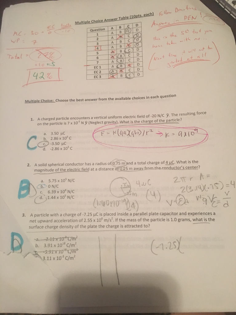 Solved: Multiple Choice Answer Table (10pts Each Question | Chegg.com