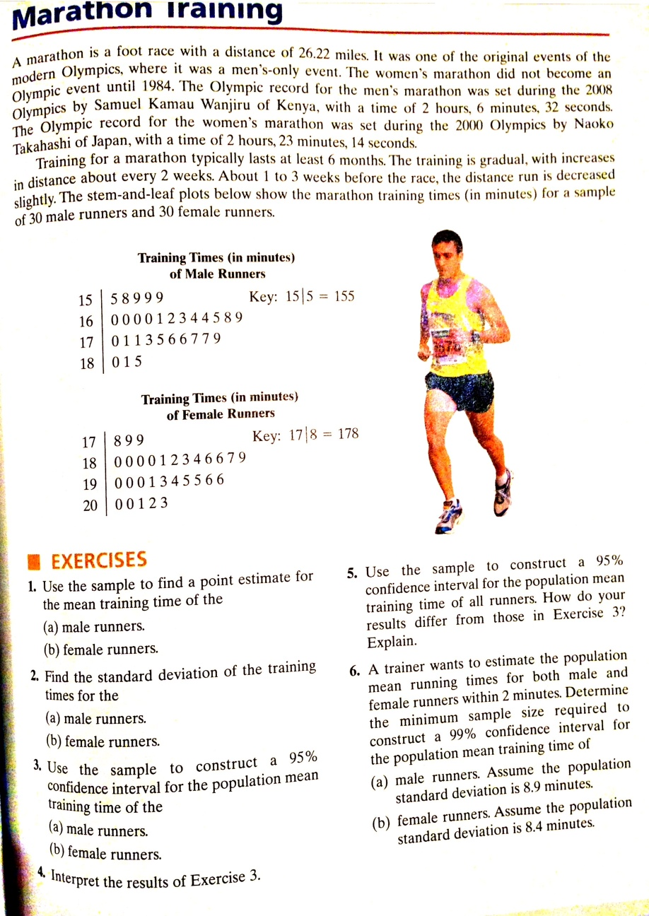 solved-marathon-training-a-marathon-is-foot-race-with-a-chegg