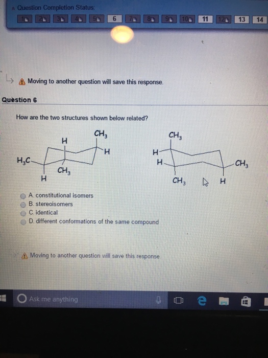 Solved How Are The Two Structures Shown Below Related? A | Chegg.com