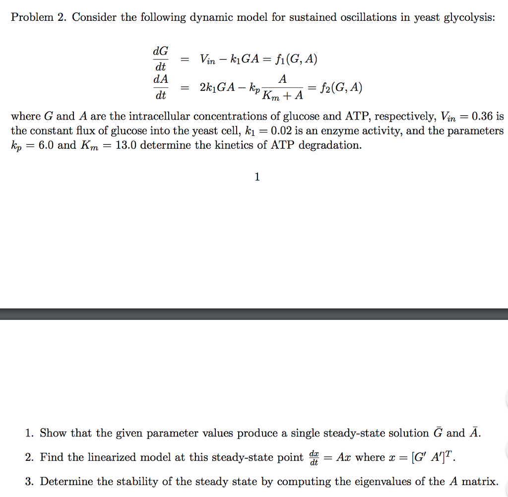 Consider the following dynamic model for sustained | Chegg.com