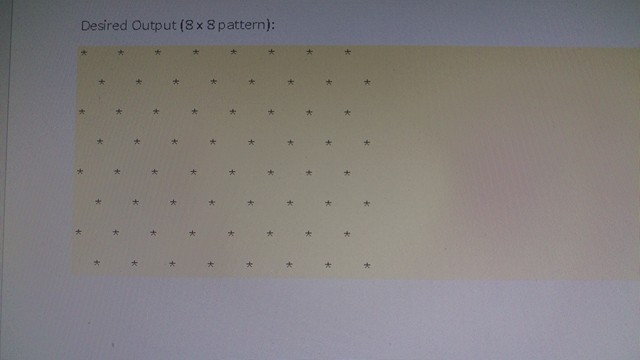 Solved (Print a checkerboard, the elusive algorithm) Use | Chegg.com